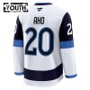 Finland Hockeydrakt 4 Nations Face Off 2025 Fanatics Premium Sebastian Aho Hvit - Barn